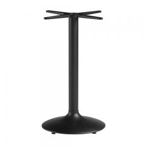 Zap ZARO Small Round Diner - Trumpet Style Table base - Black