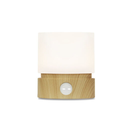 Night Light with Timer, Small LED Bedroom Lamp, Bedside Table Lamp, Night Light for Kids, Baby Nursing, Wood Grain, Dimmable, Battery Operated, Warm