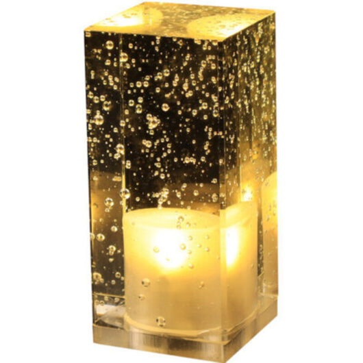 Bar desk lamp, rechargeable LED crystal lamp, creative and individual atmosphere for KTV restaurants, bedside lamp, small night light, decorative