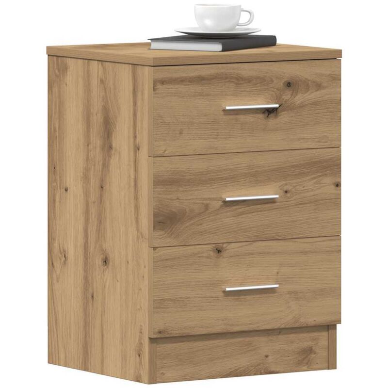 Bedside Cabinet Artisan Oak 38x35x55 cm Engineered Wood vidaXL