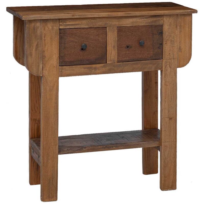Console Table Mixed Recycled Wood 80x35x80 cm vidaXL