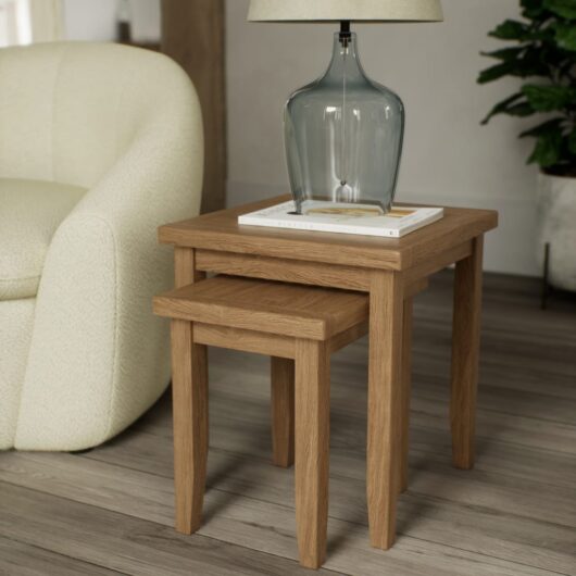 M&S Amersham Nest of Tables Oak