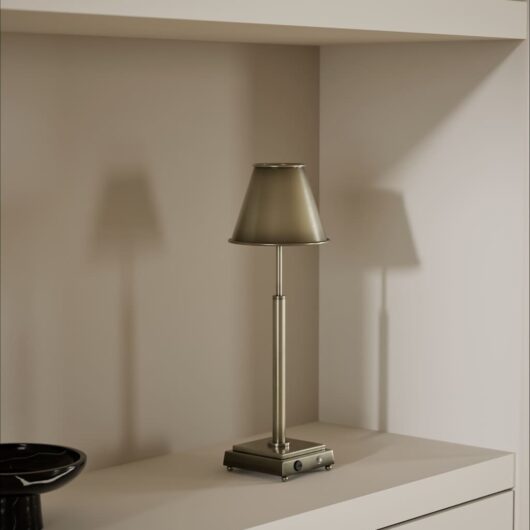 M&S Rechargeable Metal Table Lamp Antique Brass