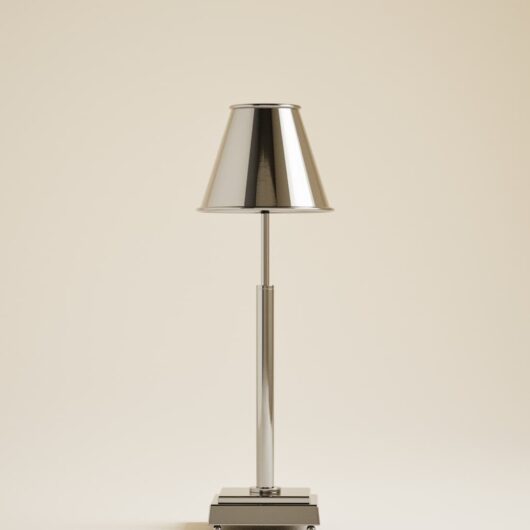 M&S Rechargeable Metal Table Lamp Chrome