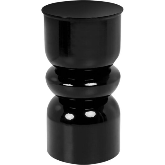 Accent Side Table Black Iron Painted Indoor Living Room Bedroom PAGE