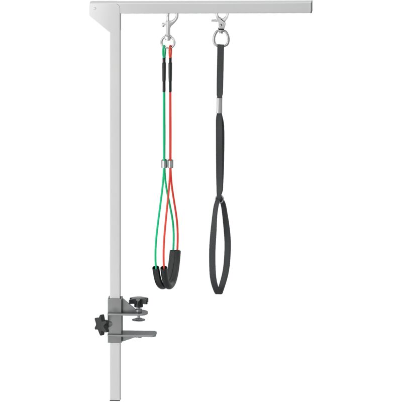 Adjustable Pet Grooming Arm w/ Clamp, Haunch Holders, Grooming Loop - Pawhut