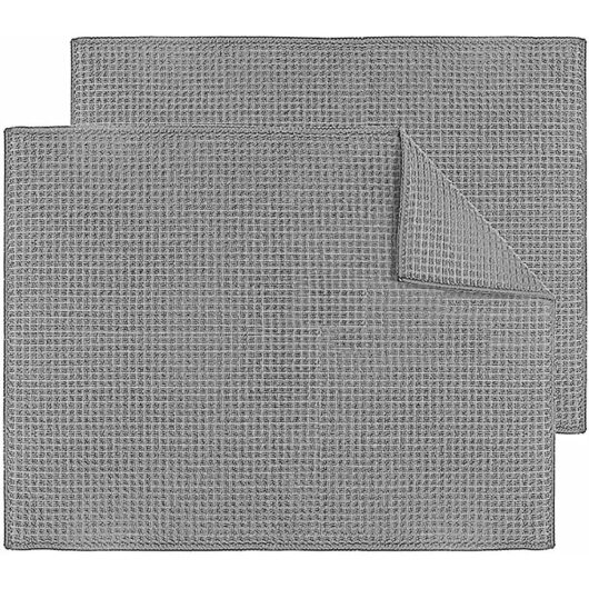 CCYKXA Set of 2 Microfiber Dish Drying Mats, Quick-Drying Dish Drainer for Kitchen Countertop Table Accessories, Machine Washable