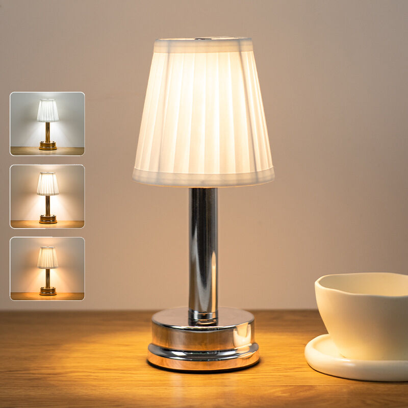 Cordless LED Table Lamps, 2000 mAh Lamp, Rechargeable Table Lamp with 3 Brightness Levels, Dimmable Cordless Lamps