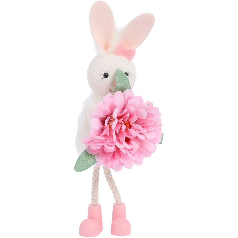 Easter Bunny Figurines - Table and Home Decoration, Gift Idea for Holidays and Season (Pink - 1 Piece)