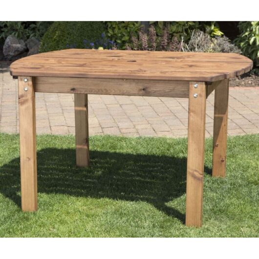 Hand Made Chunky Rustic Wooden Deluxe Rectangular Table - Small