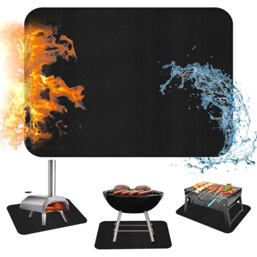 Heat-Resistant Mats 15 × 18 Inches for Countertop and Table, Fireproof Pads for Outdoor Grill, Portable Charcoal Grill, Gas Grill, and Pizza Oven