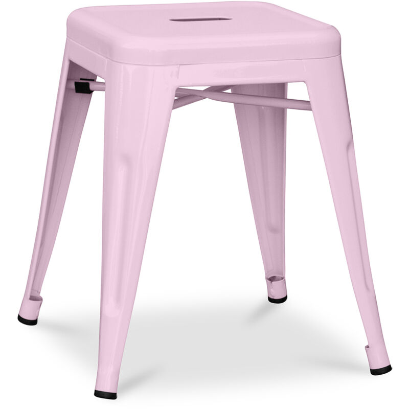 Industrial Design Stool - 45cm - New Edition - Stylix Pastel pink