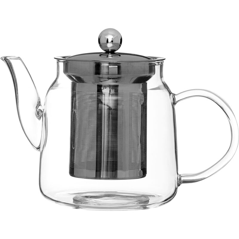 Premier Housewares - Interiors By Premier Efficient High Borosilicate 650Ml Teapot, Premium Tea Pot For Dining Table, Ergonomic Teapot For Breakfast