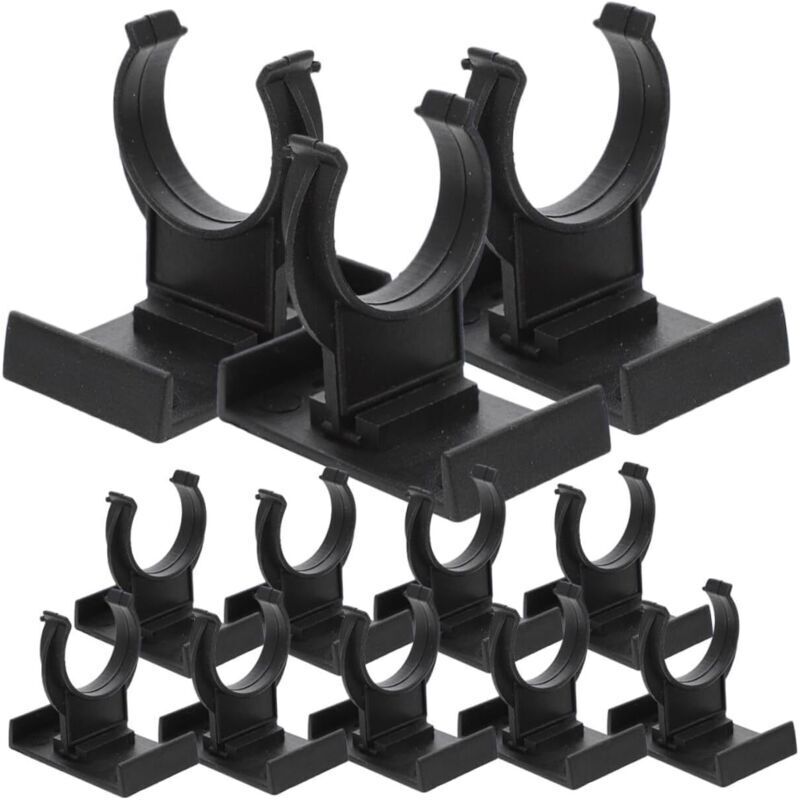 24 Pieces Adjustable Black PP Furniture Plinth Clips for Furniture, Leveling Accessories for Cabinets, Floor Protection and Reinforced Support