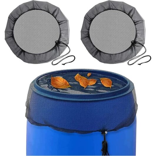 5-Pack Mosquito Protection Nets for Rain Barrels, Ø75 cm, Protection and Water Collection