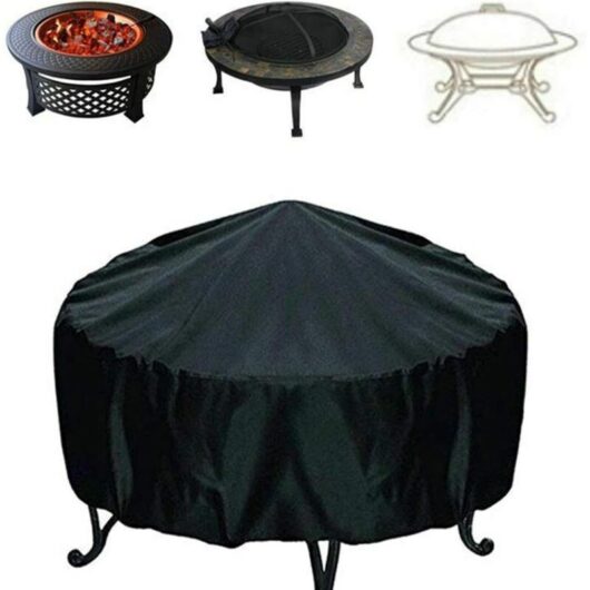 Barbecue Cover, Outdoor Round Barbecue Cover Outdoor Garden bbq Grill Cover, Rainproof, Dustproof and uv Resistant Round Grill Covers, Small Round