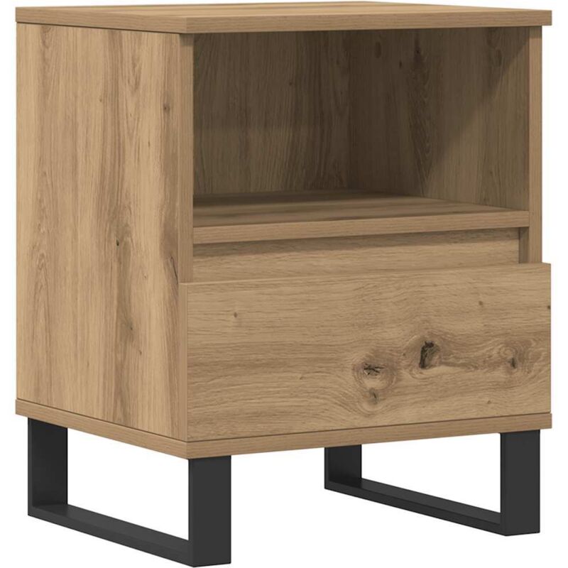 Bedside Cabinet Artisan Oak 40x35x50 cm Engineered Wood vidaXL