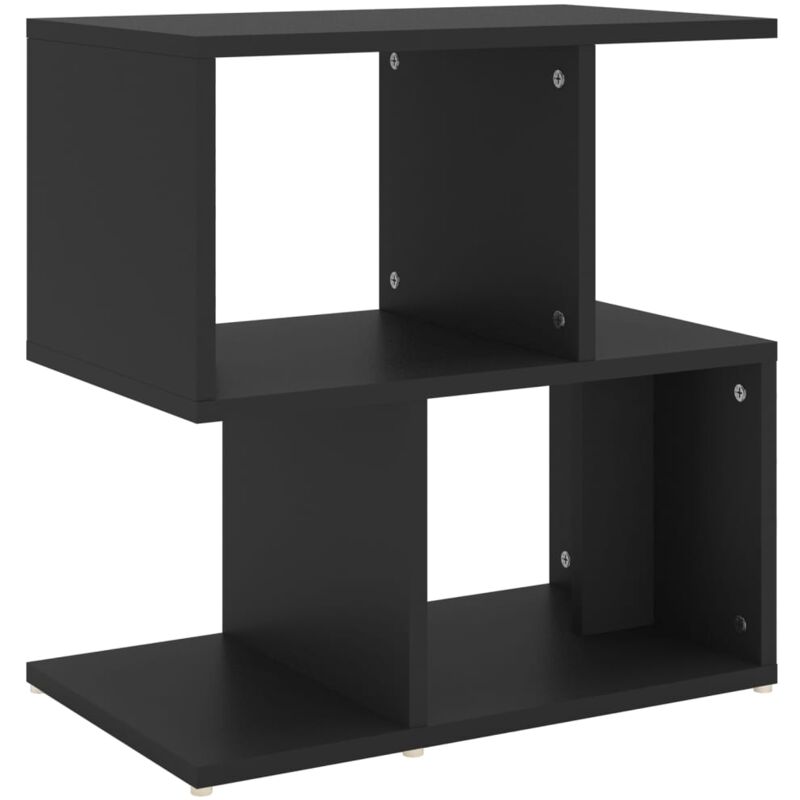 Bedside Cabinet Black 50x30x51.5 cm Engineered Wood Vidaxl