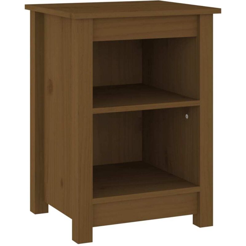 Bedside Cabinet Honey Brown 40x35x55 cm Solid Wood Pine Vidaxl