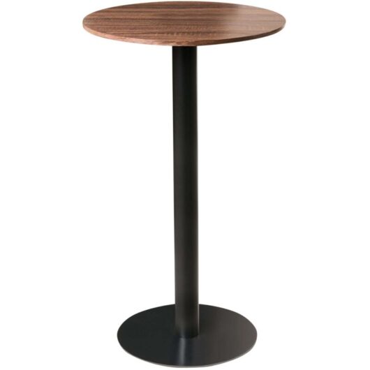Beliani - Outdoor Garden Bistro Table Metal Base 60x60cm Dark Brown and Black Morella