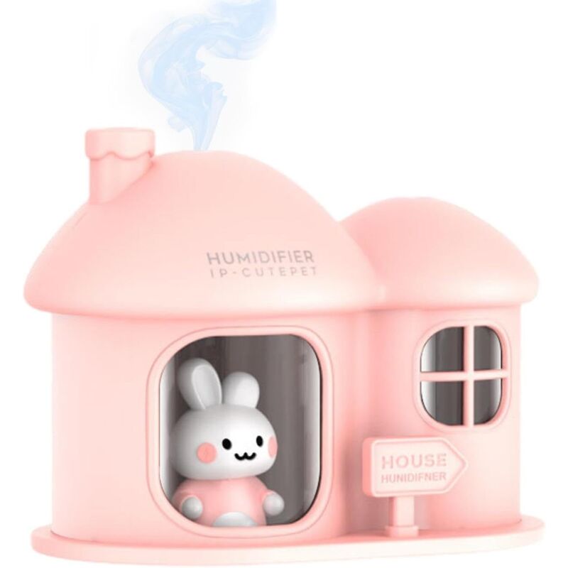 CCYKXA Pc Air Humidifier, Mist Humidifier - Ultra-Quiet Desktop Humidifier with Color-Changing Light 300ml Humidifier Diffuser, Small Humidifiers for