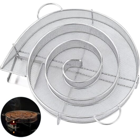 Ccykxa - Cold Smoke Generator, Cold Smoker Coil for Meat and Fish Smoker, Stainless Steel Suitable for Cold Smoking in Smokehouses, Barbecues,