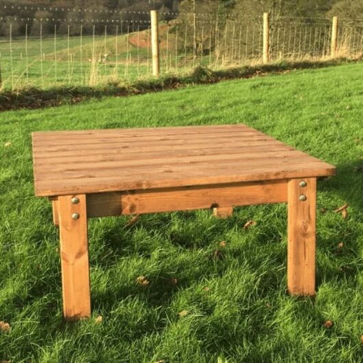 Charles Taylor - Wooden Garden Large Square Side Coffee Table