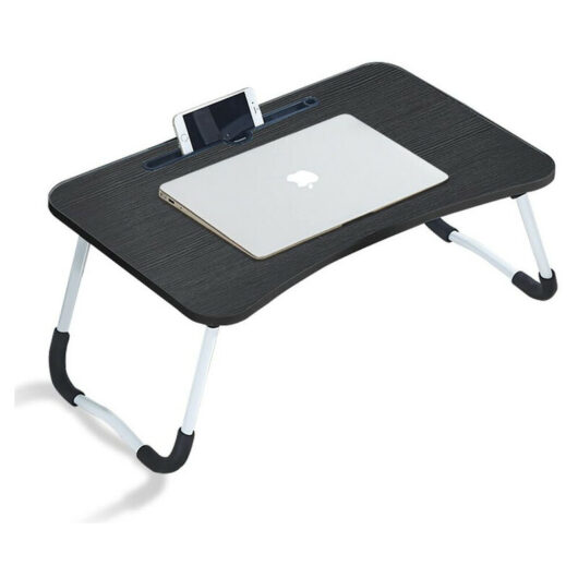 Clipop - Adjustable Laptop Bed Table Portable Lap Desk Bed Tray Laptop with Foldable Legs Black