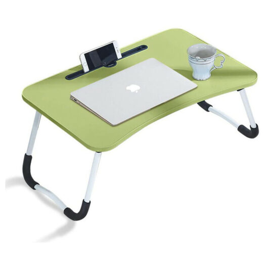 Clipop - Adjustable Laptop Bed Table Portable Lap Desk Bed Tray Laptop with Foldable Legs Green