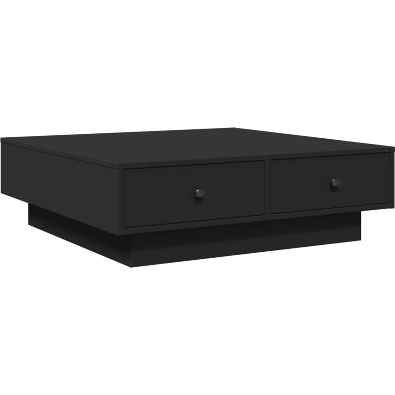 Coffee Table Black 90x90x28 cm Engineered Wood Vidaxl