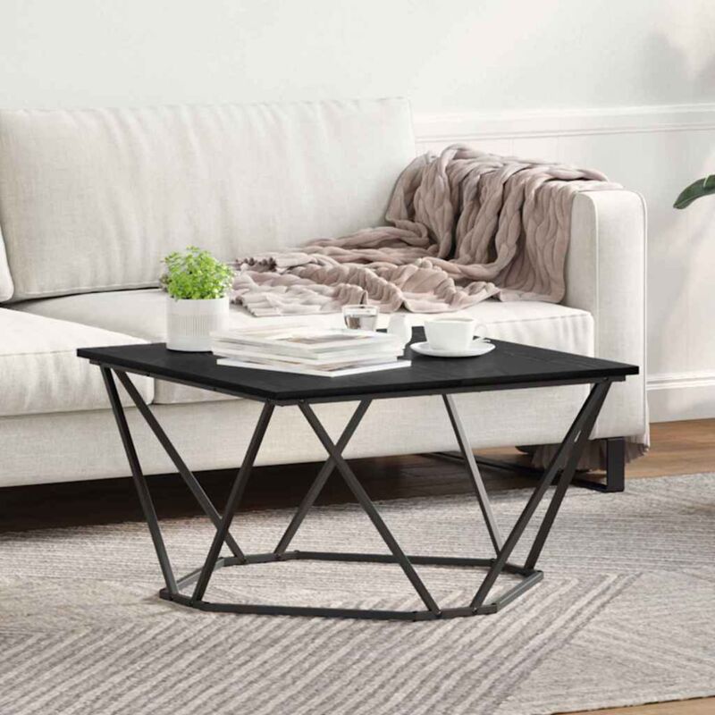 Coffee Table Black oak 80 x 80 x 45 cm Vidaxl