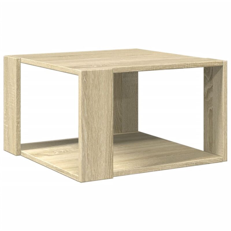Coffee Table Sonoma Oak 51.5x51.5x30 cm Engineered Wood Vidaxl