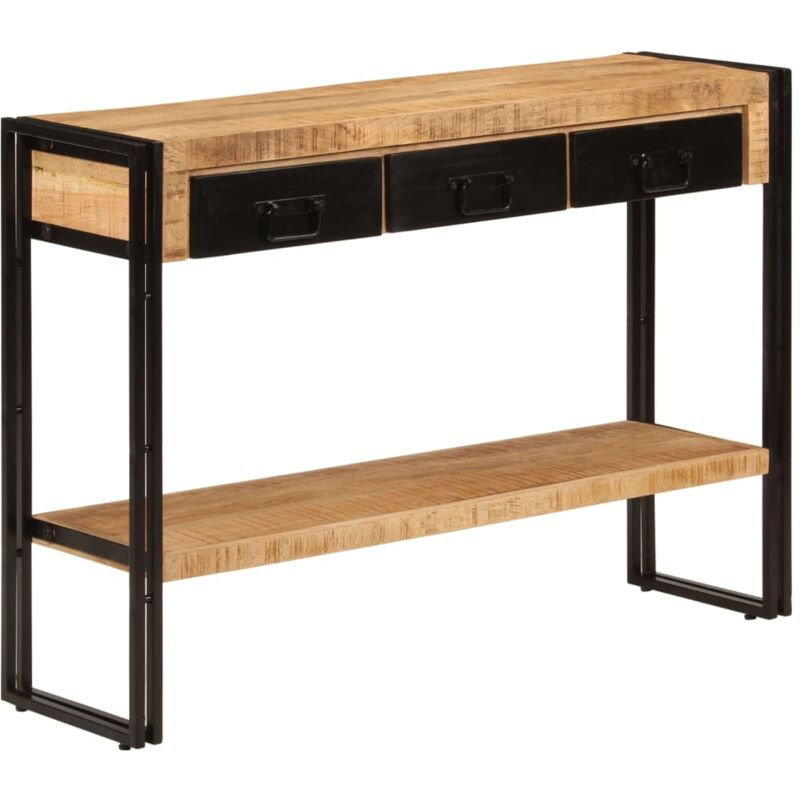Console Table 110x30x76 cm Solid Wood Mango Vidaxl