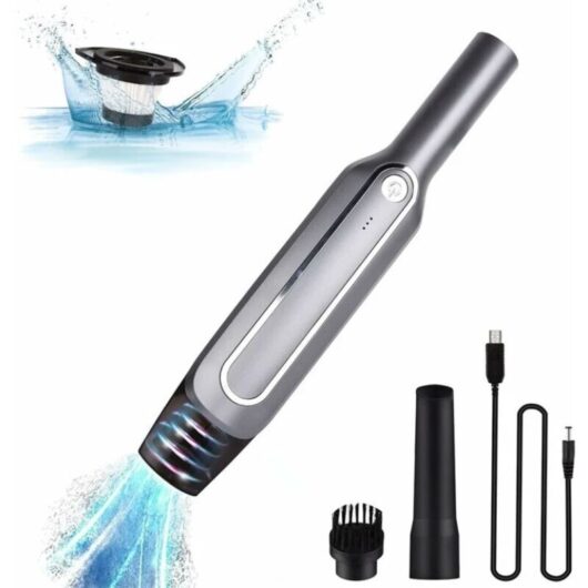 Csparkv - 6000Pa Portable Cordless Handheld Vacuum Cleaner - 2000mAh Rechargeable, Mini Table Car Vacuum Cleaner - Kitchen, Car, Sofa, Pets