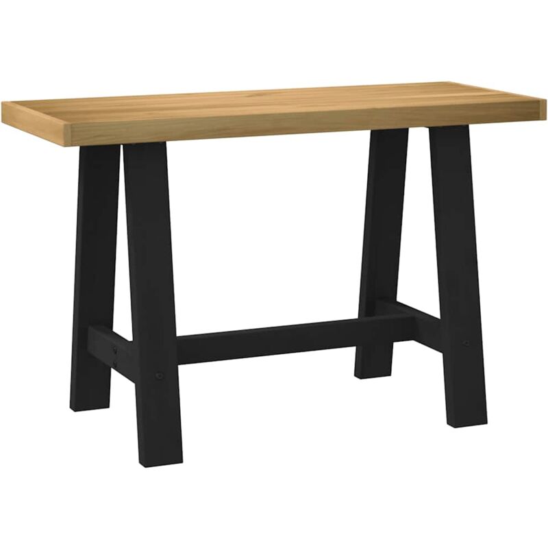 Desk noain A-Shaped Legs 120x50x75 cm Solid Wood Pine Vidaxl