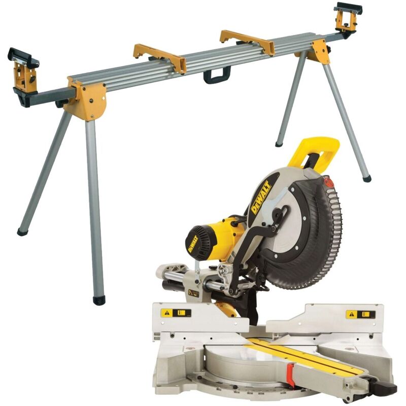Dewalt DWS780 305mm XPS Sliding Compound Mitre Saw 1675W 240V + DE7023 Leg Stand
