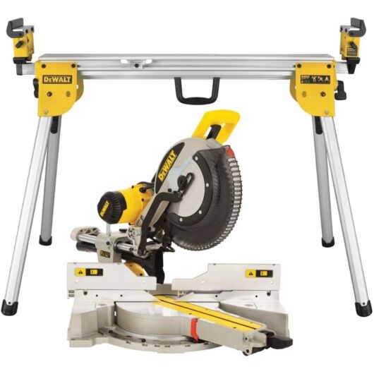 Dewalt DWS780 305mm XPS Sliding Compound Mitre Saw 1675W 240V + DE7033 Leg Stand
