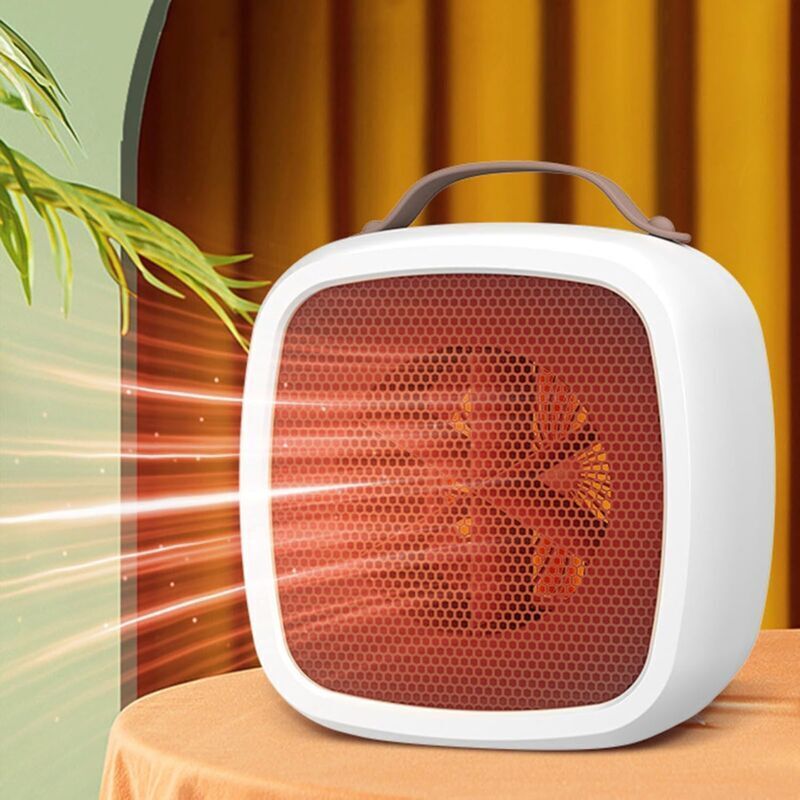 Fan heater, Small Portable Electric Heater, Bathroom Fan Heater (White)