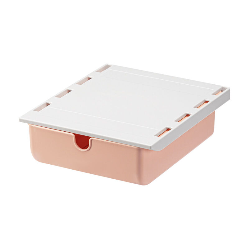 Linghhang - Pink) Under Desk Drawer, Storage Drawer Hidden Drawer, Desk Organizer, Punch-Free Under Table Drawer, Self-Adhesive Drawer Organizer for