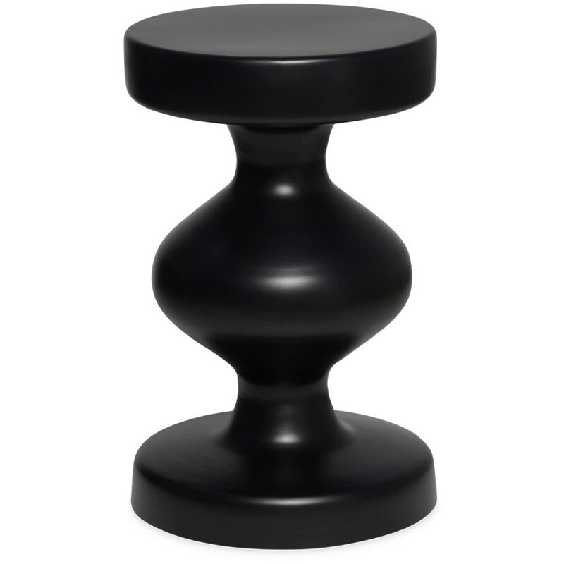 Metal side table Black 29.5x29.5x48.5 cm - Hawa
