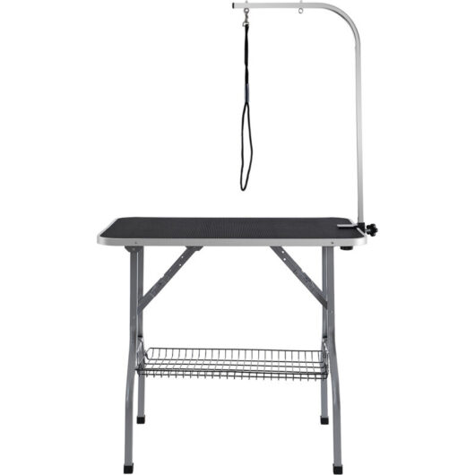 Mophorn Pet Grooming Table Arm with Clamp, 915 x 610mm, Foldable for Medium & Small Dogs, Free No Sit Holder, 149.7kg Bearing