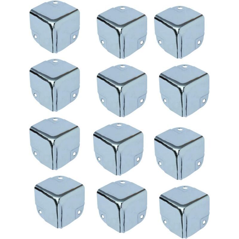 Odipie - Furniture Protection Metal Corner Protectors Table Corner Protection 12 Pieces Metal Edge Corner Protection Brackets Corner Protectors for