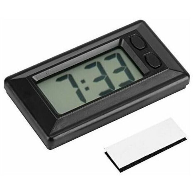 Odipie - Portable Digital lcd Clock, 77 x 42.4 x 17.7 mm, Car Table, Dashboard, Electronic Desk Clock, Car Table, Dashboard, Desk, Electric Clock