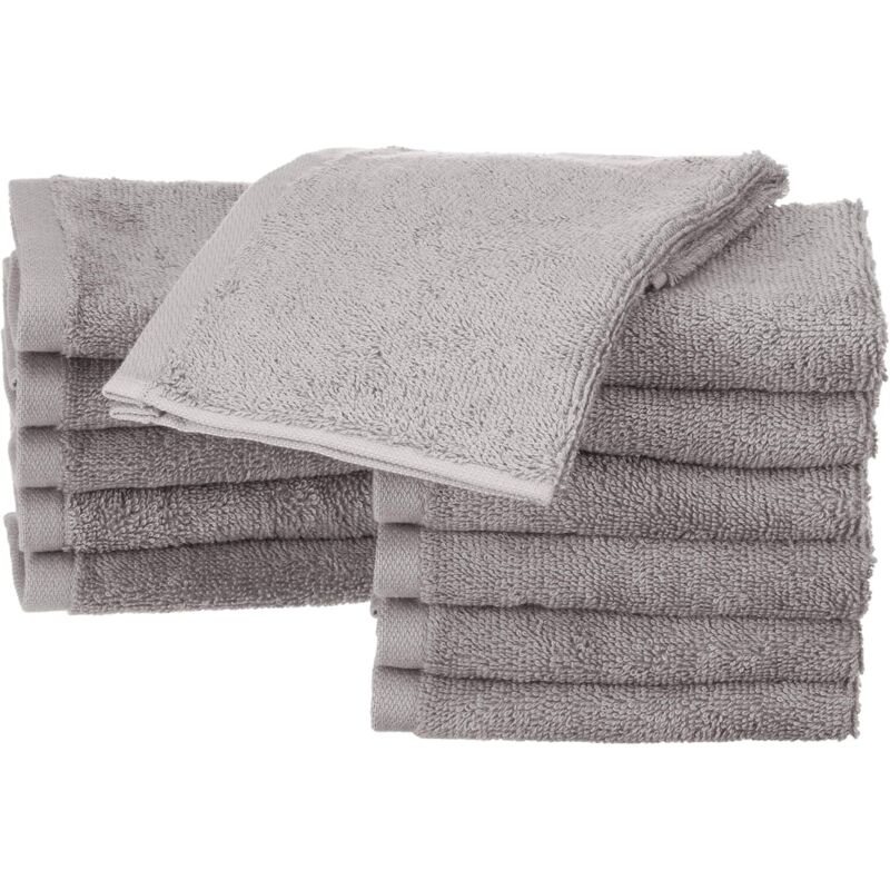 Set of 12 small cotton napkins, Grey