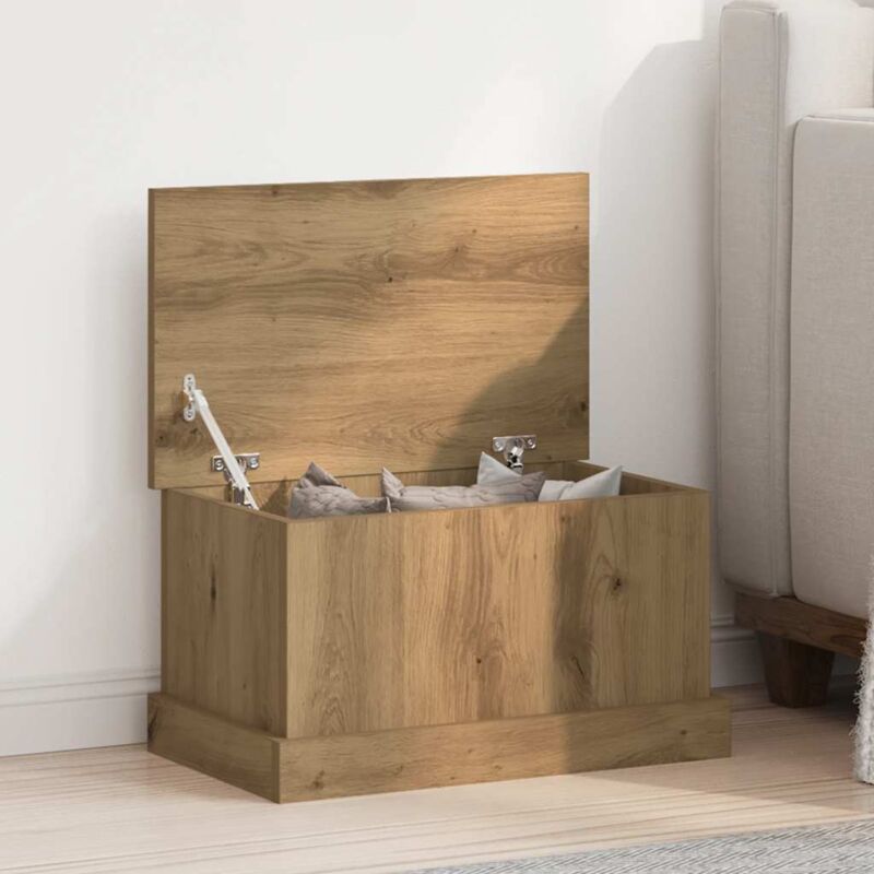 Storage Box Artisan Oak 30x50x28 cm Engineered Wood Vidaxl