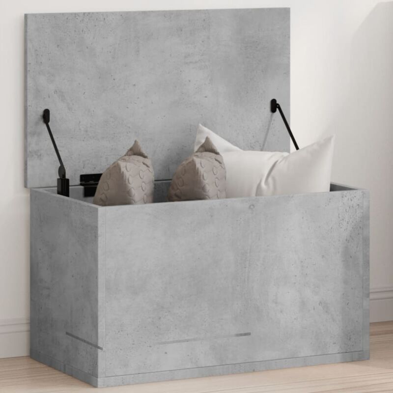 Storage Box Concrete Grey 60x35x35 cm Engineered Wood Vidaxl
