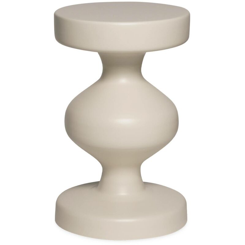 Sweeek - Metal side table, Hawa, Cream, 29.5x29.5x47 cm