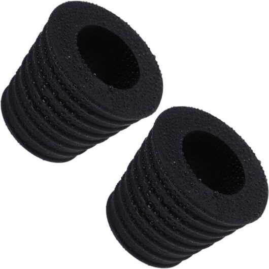Tinor - 2 Pack 1.5' Umbrella Spikes, Patio Table Cones with 2-2.7' Hole Opening (2, Black)