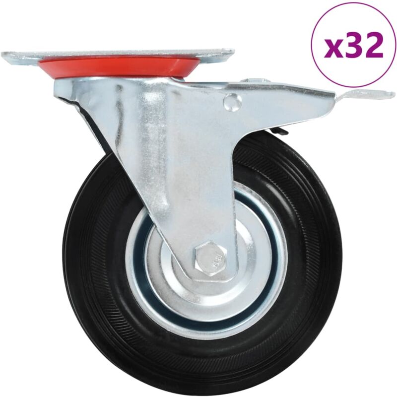 Vidaxl - 32 pcs Swivel Casters 125 mm