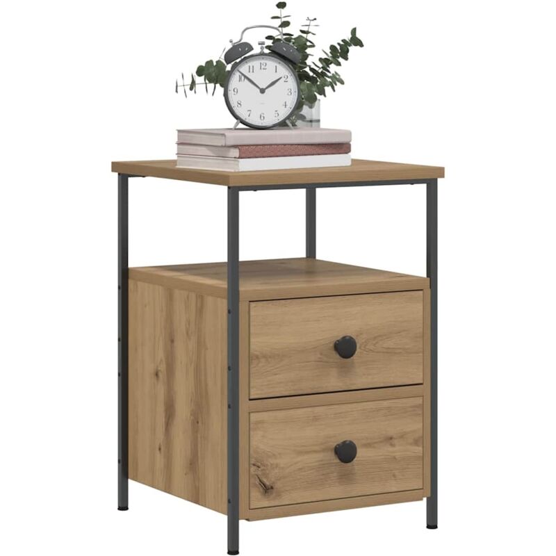 Vidaxl - Bedside Cabinets 2 pcs Artisan Oak 34x35.5x50 cm Engineered Wood